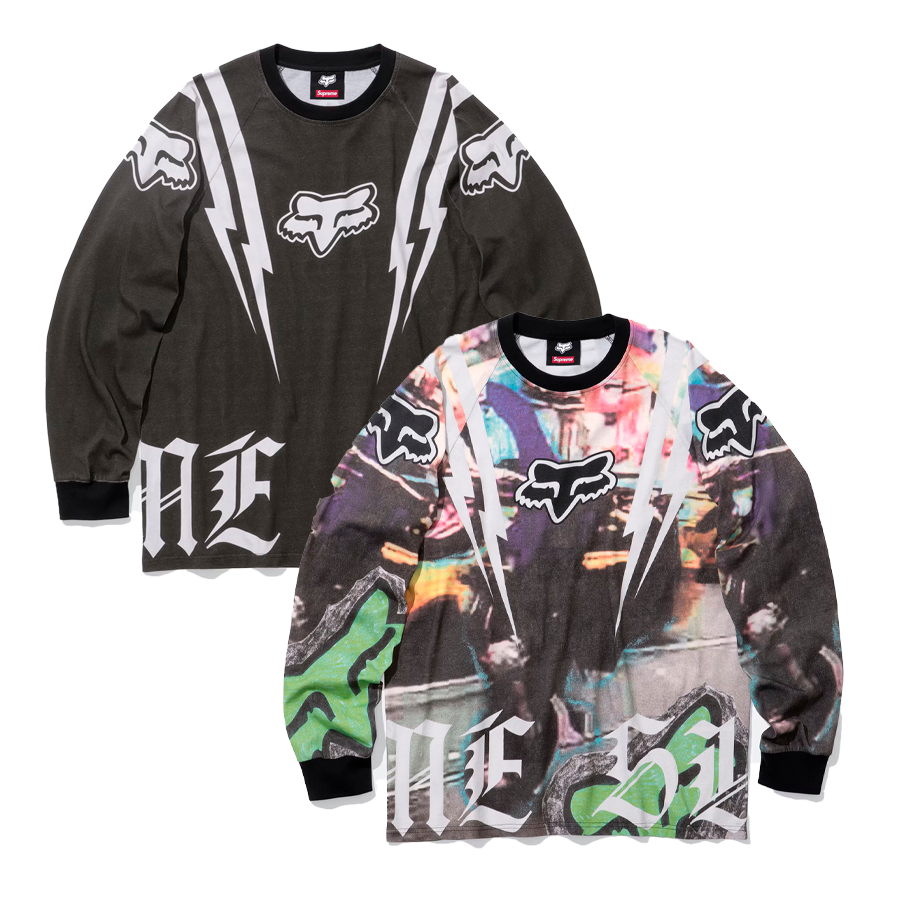 Купить Supreme x Fox Racing L/S Top — оригинальный лонгслив