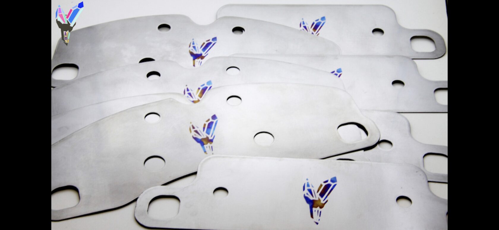 Titanium brake pad shims for Porsche 911 992 turbo /Gt3 , Cayman Gt4