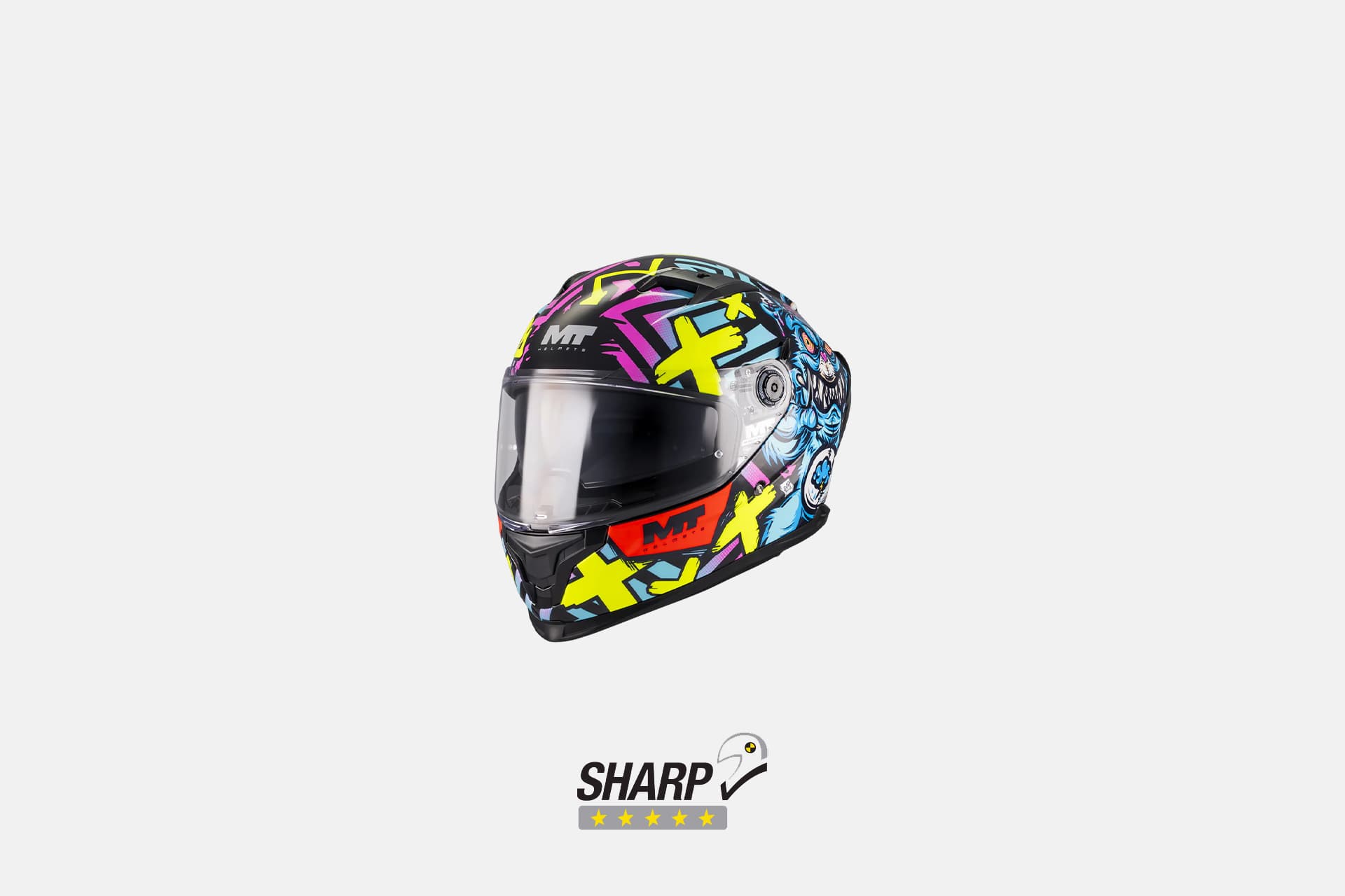 Экипировка Шлем MT FF128SV BRAKER SV CRAZY TEDDY B7 GLOSS