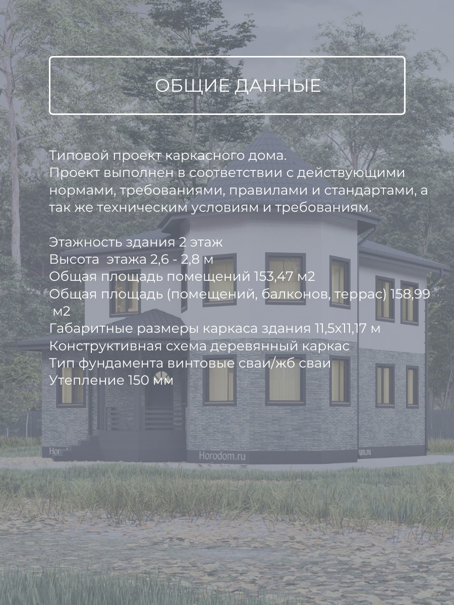 Проект дома 153 м2 / Каркасник / 2 этажа — фото 7