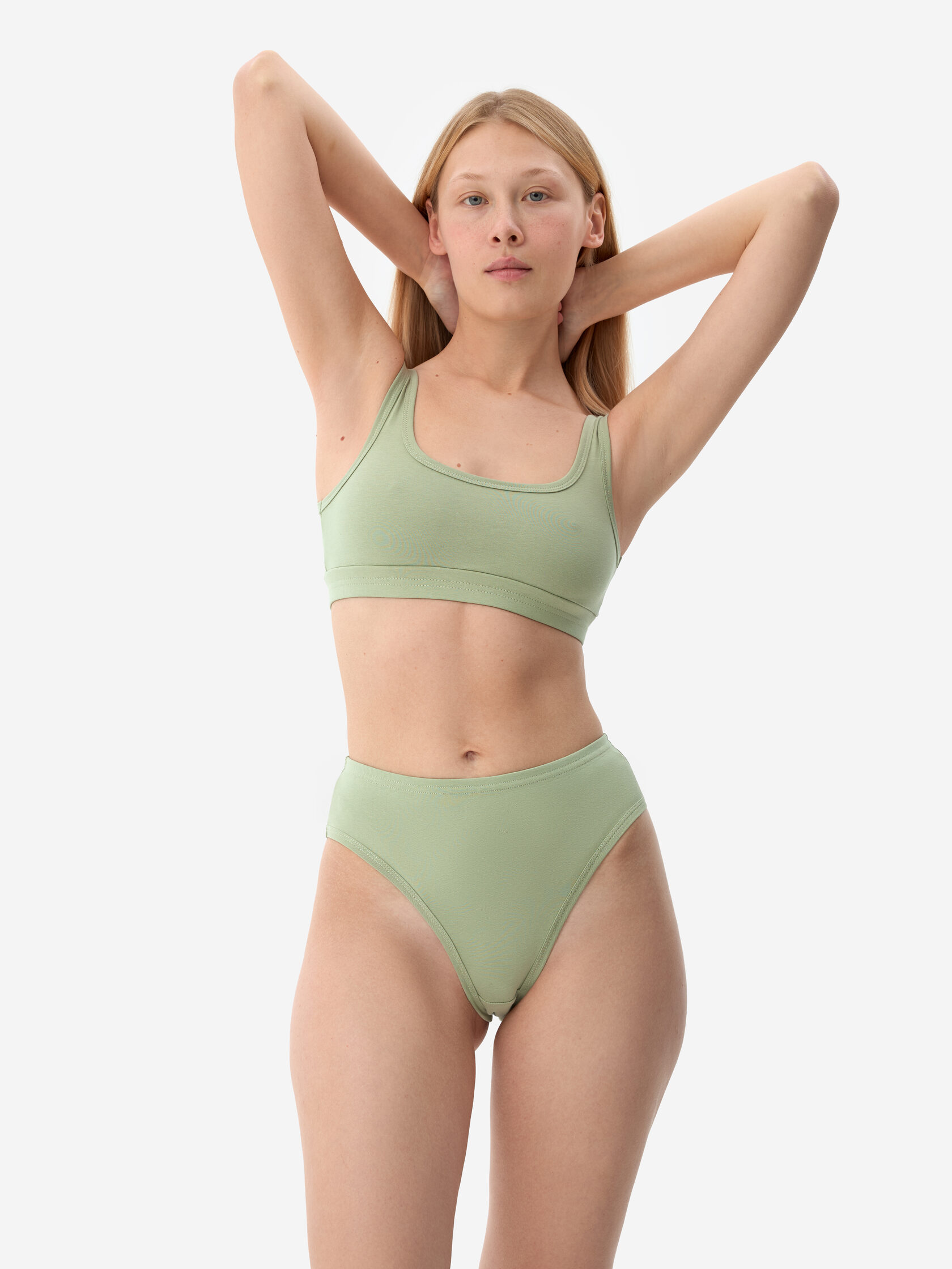 BILINGUA LADIES: Лиф на широких лямках #6 Green Tea