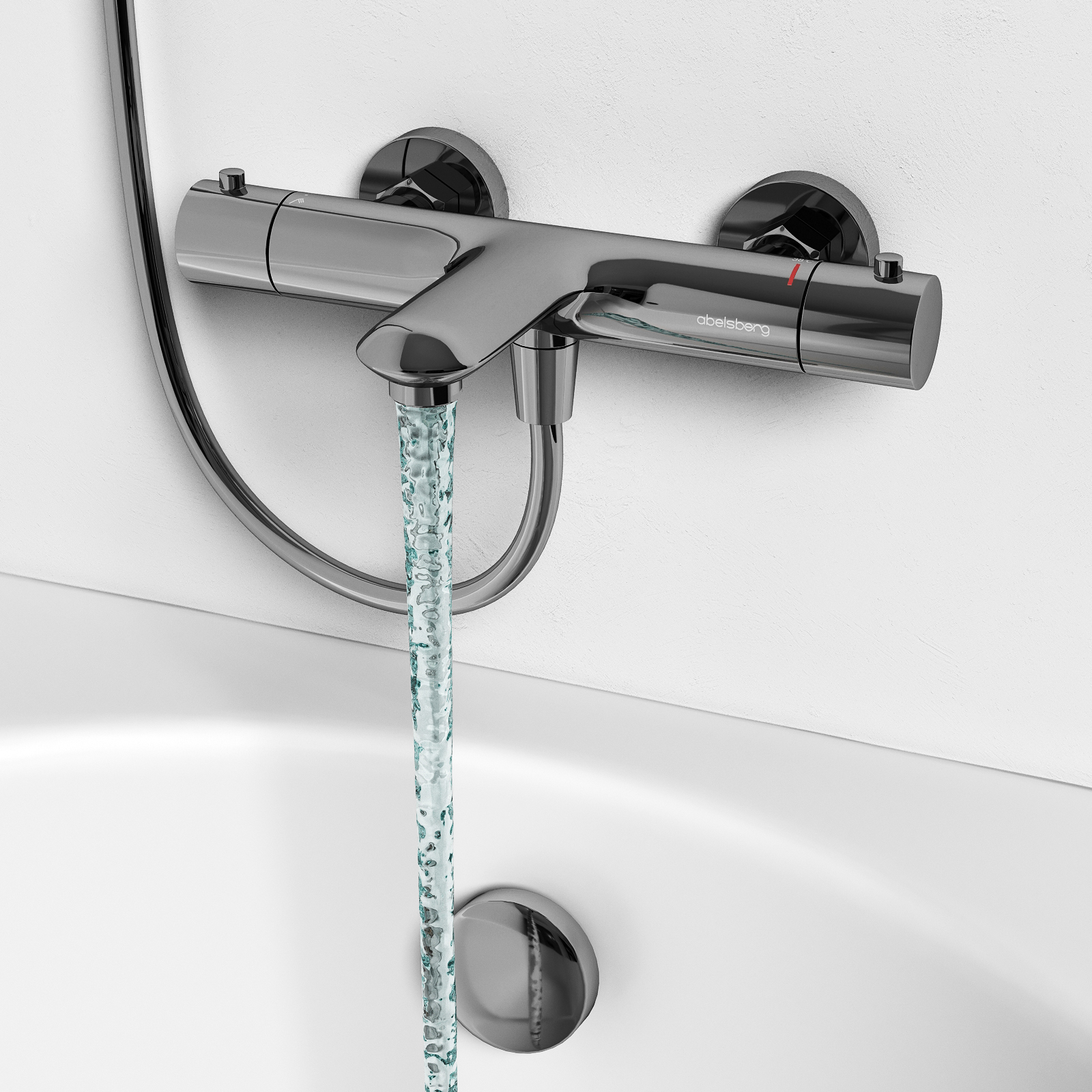 Cмеситель для ванны и душа Perfecta глянцевый хром