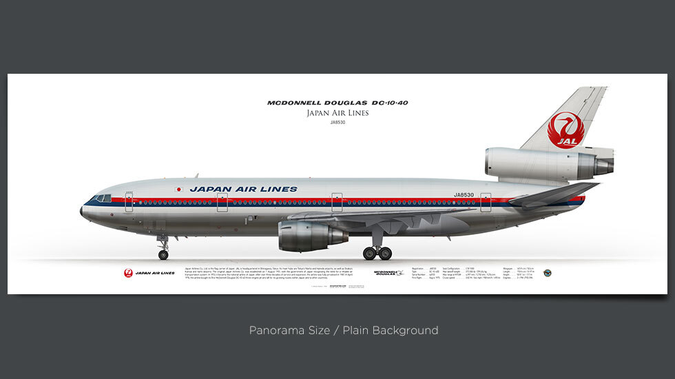 Japan Air Lines McDonnell Douglas DC-10-40 JA8530 | Aviaposter