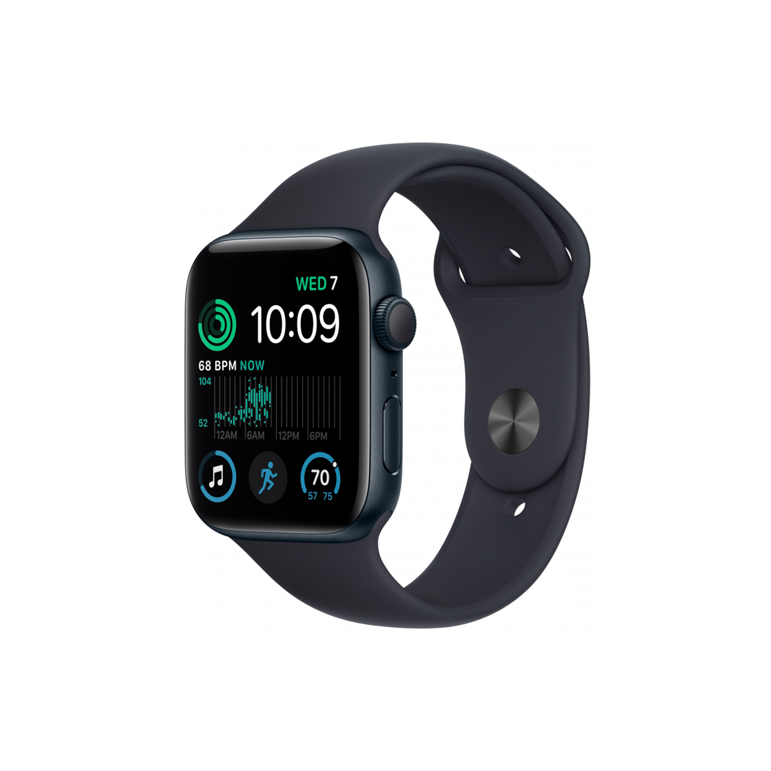 Midnight aluminium case midnight sport band. Apple watch Series 6 синие.