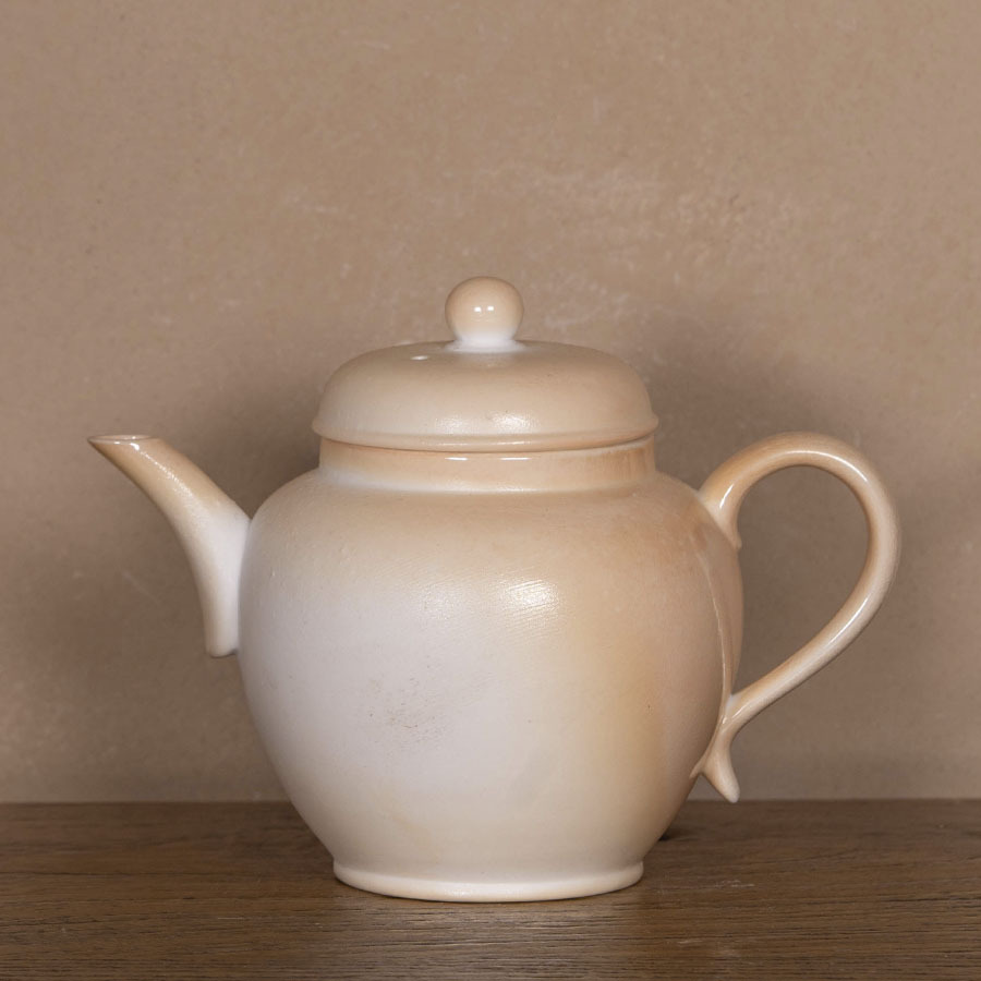 Чайник Дэхуа дровяного обжига он мастера Линь Чжисэн