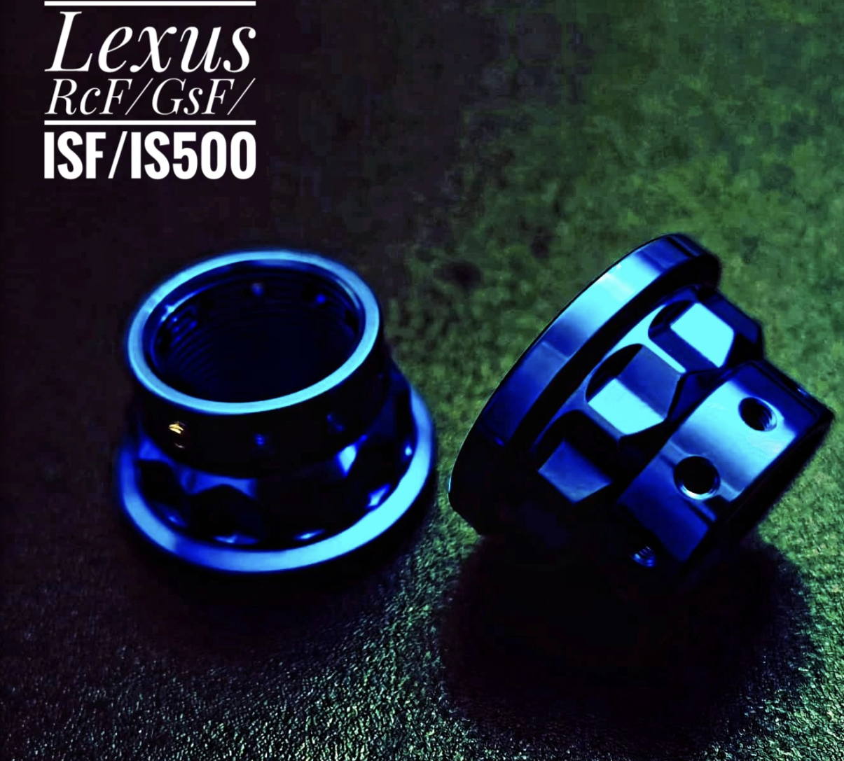 Titanium axle nuts for Lexus RCF/GSF/ISF/IS500/LC500