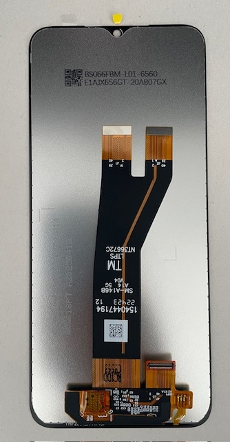 Дисплей с тачскрином Samsung (Самсунг) A146 / A14 (сервисный 100% оригинал) (черный) без рамки