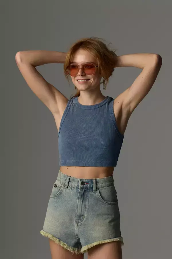 BLCV: Майка с американской проймой Ngali Washed Dark Blue