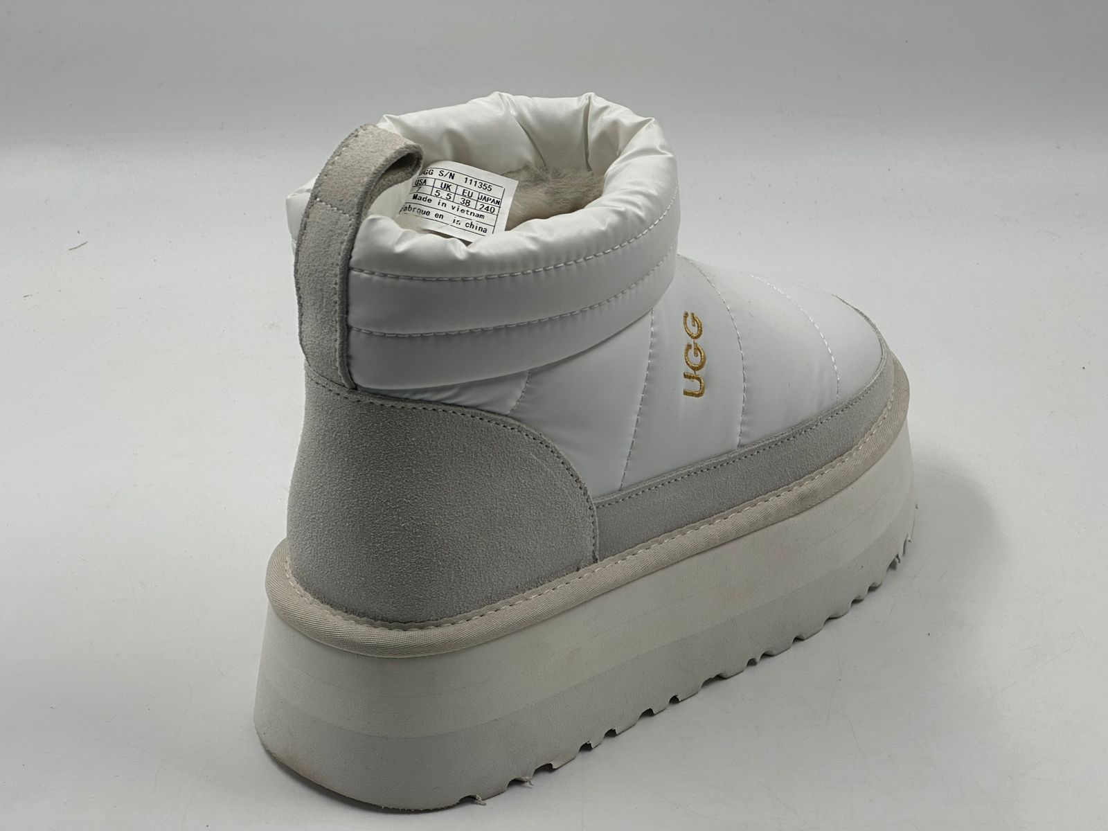 UGG Womens OBBA Platform Белый — фото 4