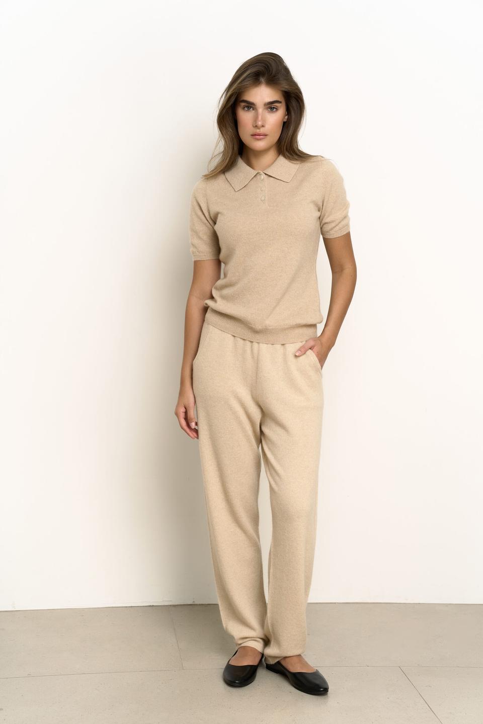 Брюки Beige из монгольского кашемира