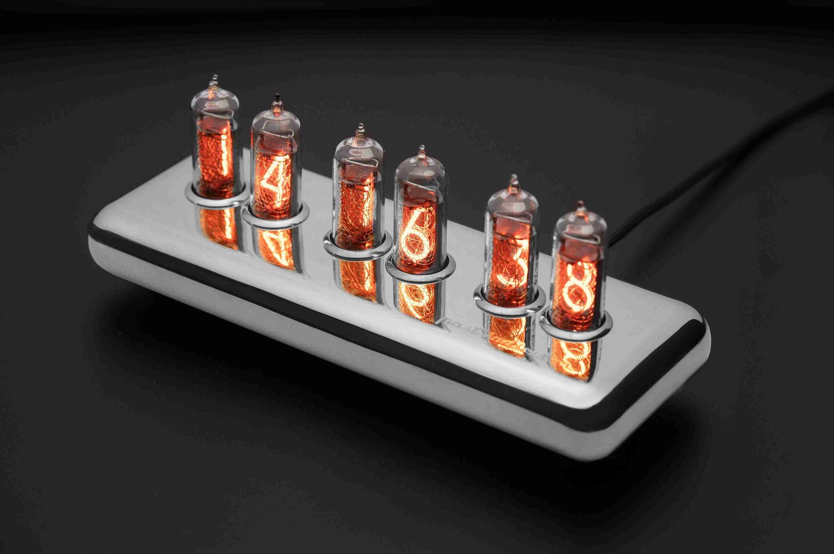 Deep Space 1: Nickel nixie clock, view 2