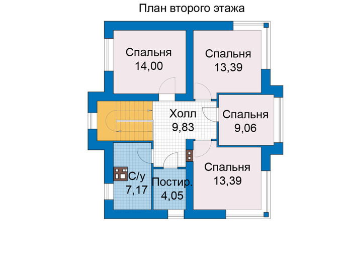 Проект домов из пеноблоков до 100 кв м 2 этажа