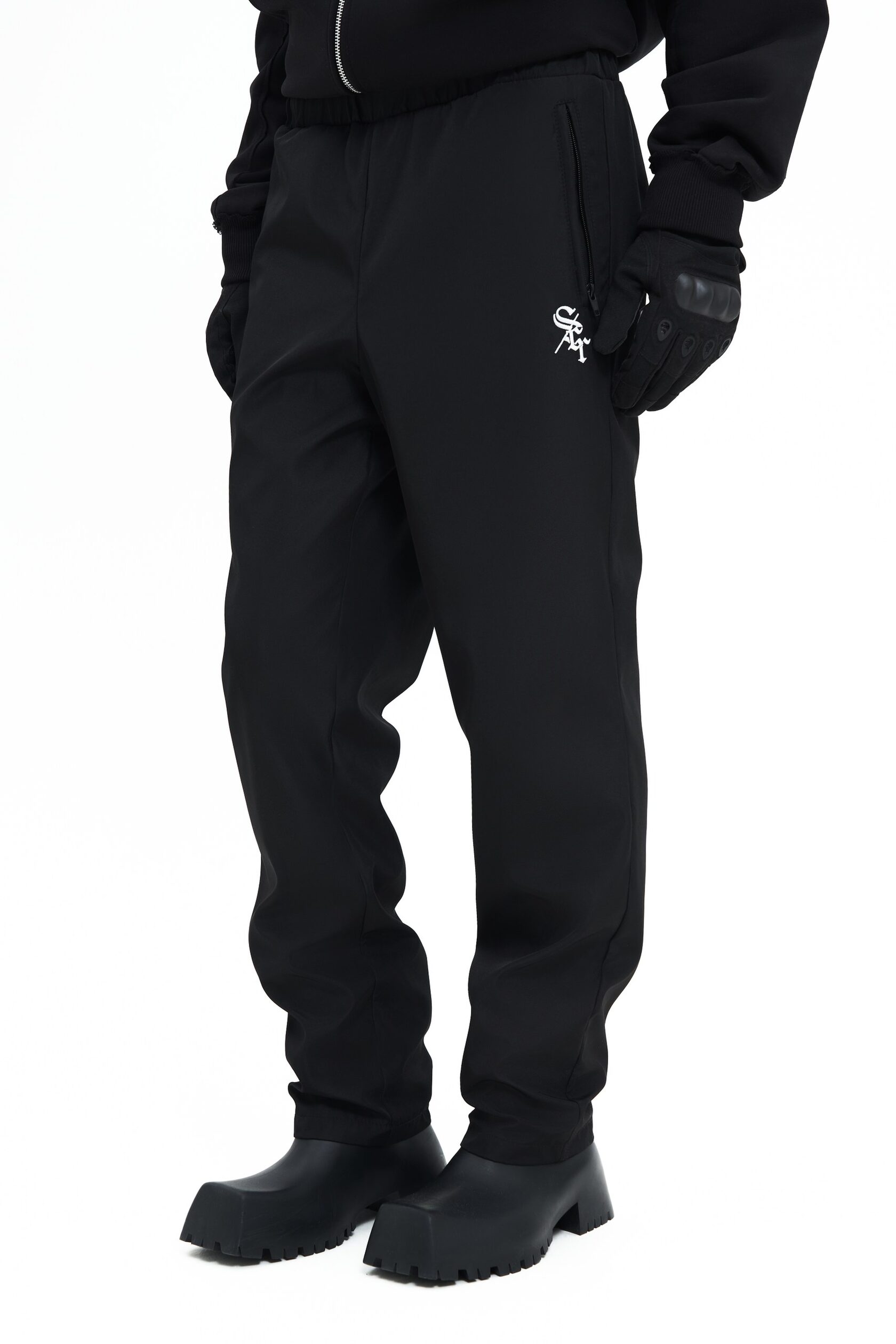 SCR STRAIGHT PANTS BLACK