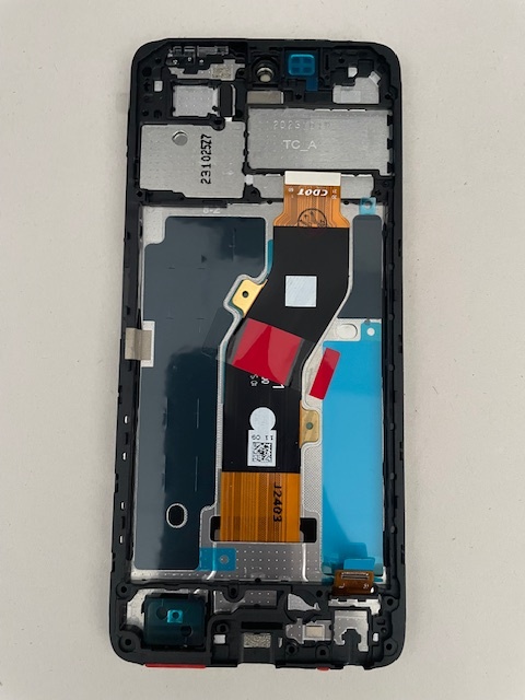 Дисплей с тачскрином Infinix Smart 8 HD (черный) оригинал в рамке