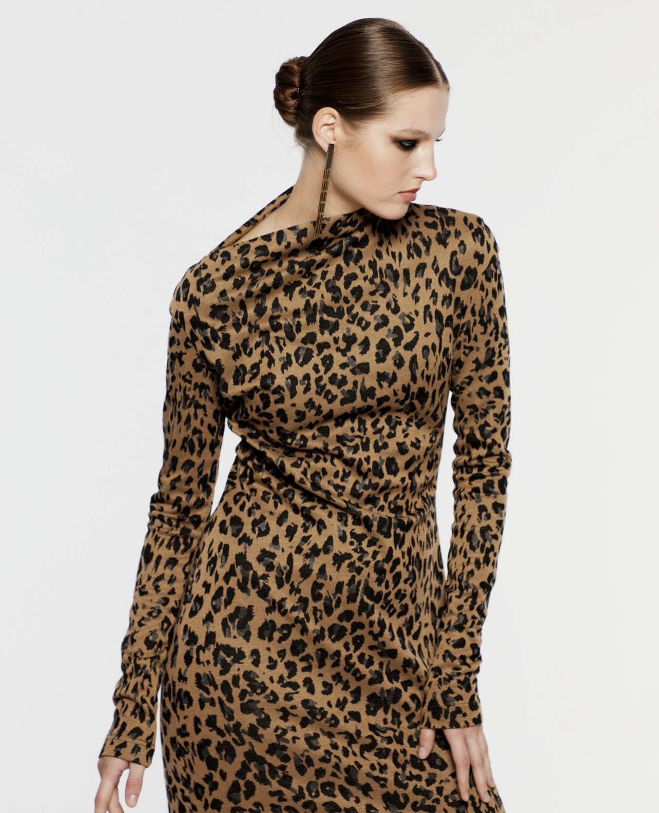 Леопардовое платье Майкл Корс