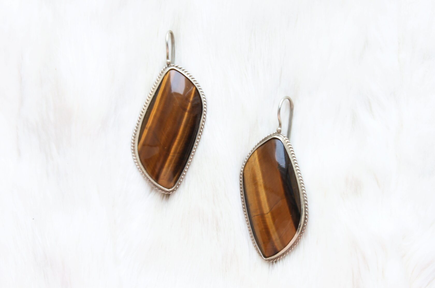 Серьги с тигровым глазом - купить в интернет-магазине 100URAL