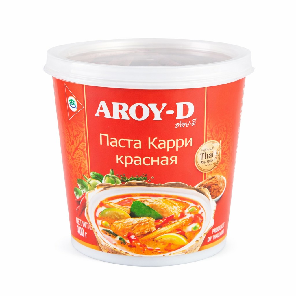 Паста карри Aroy-D, 0,400 гр, красная