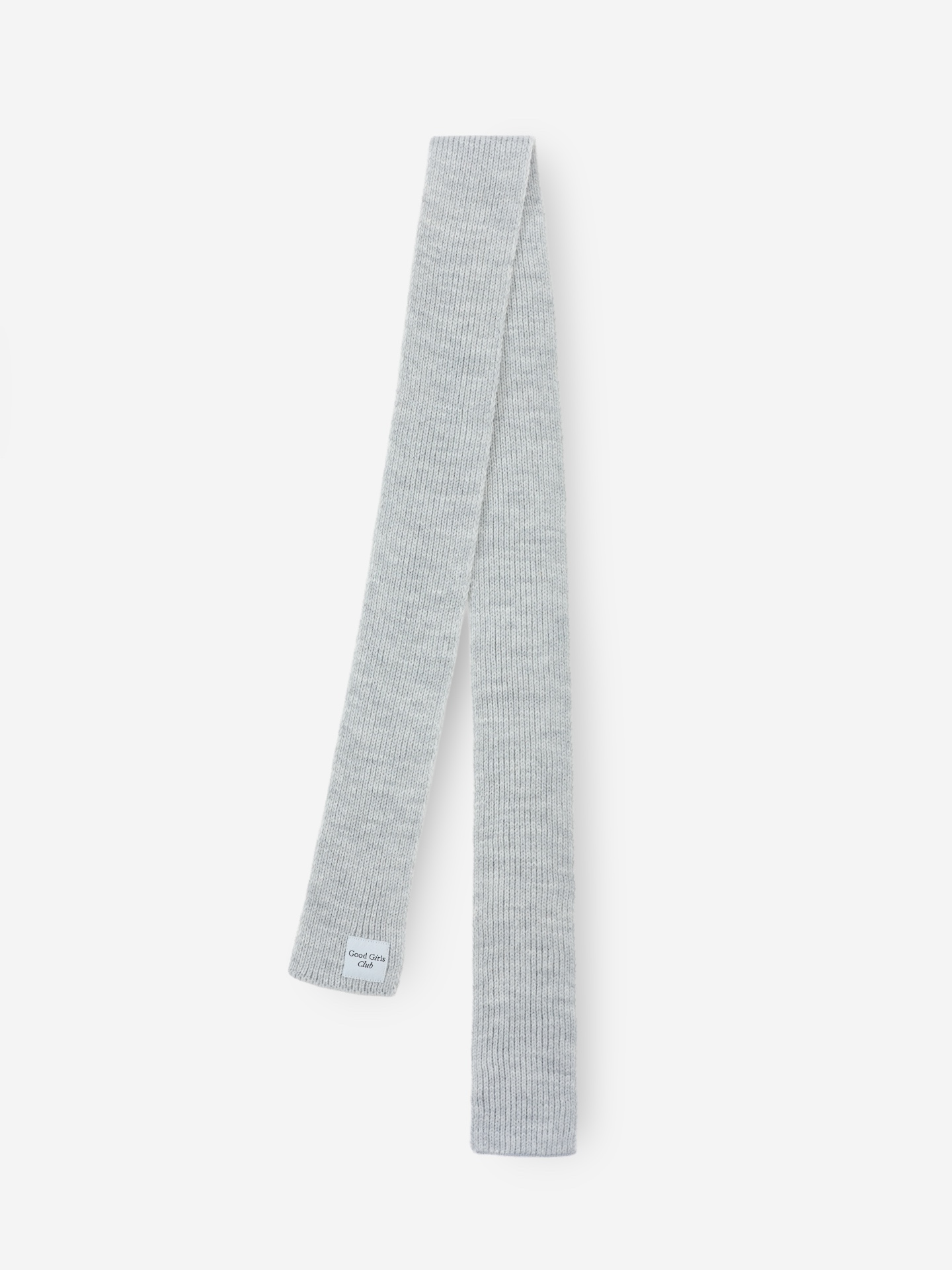 BILINGUA LADIES: Шарф в рубчик из шерсти Grey Melange