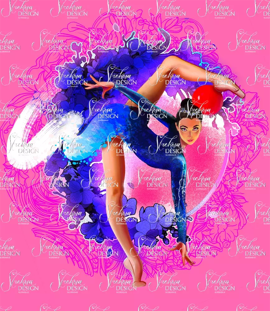 Rhythmic gymnastics ball illustration 0191 by Strekosa Design