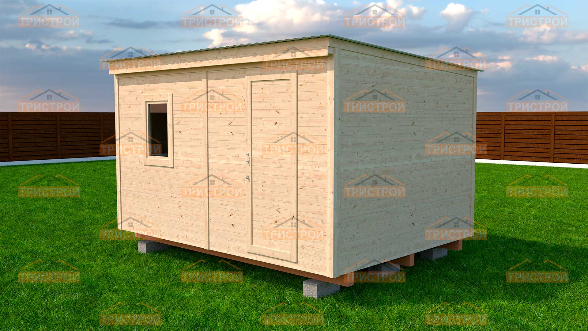 Хозблок 4х3 "Стандарт" - TreeStroy