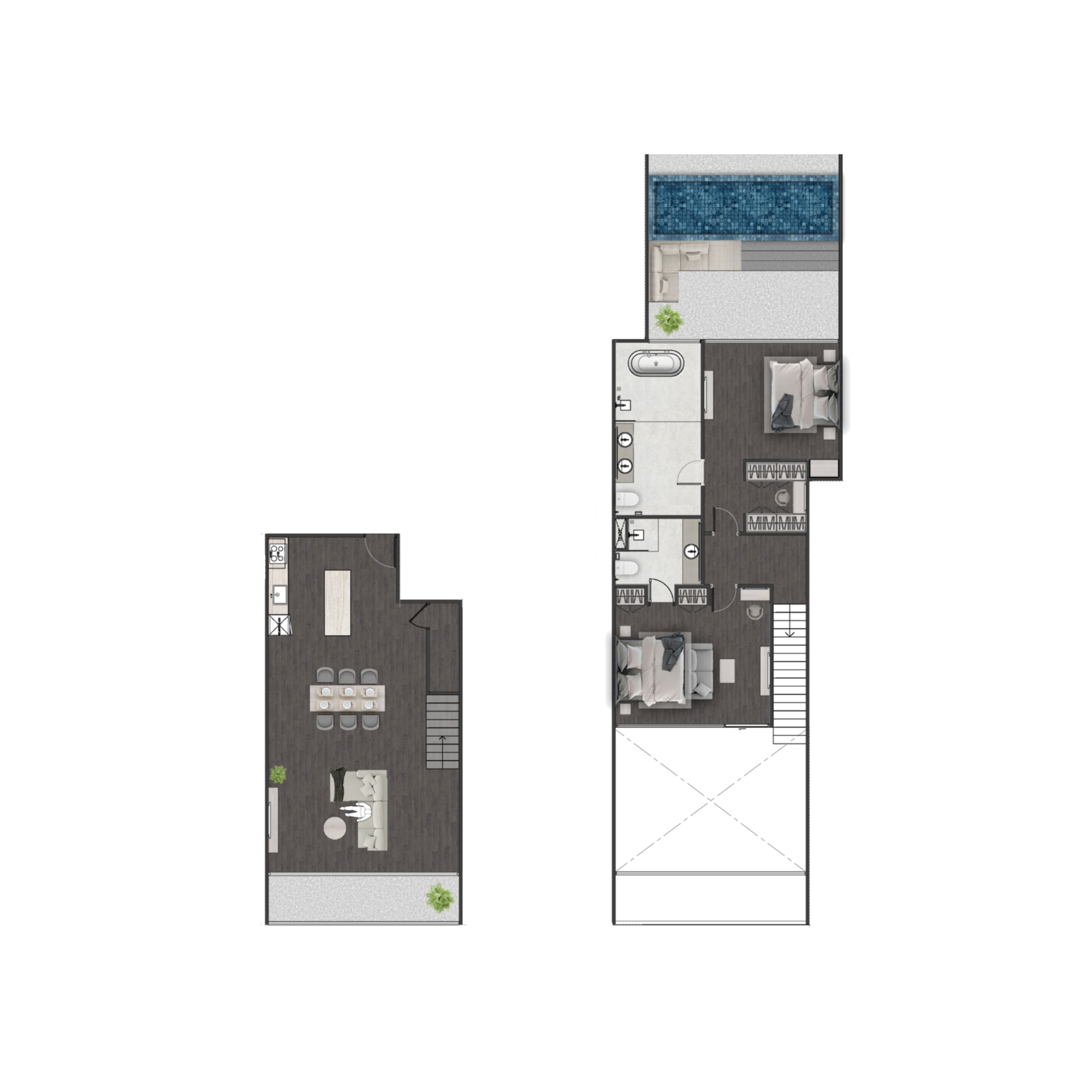 Unit 3705 — Penthouse · 174.6 m²