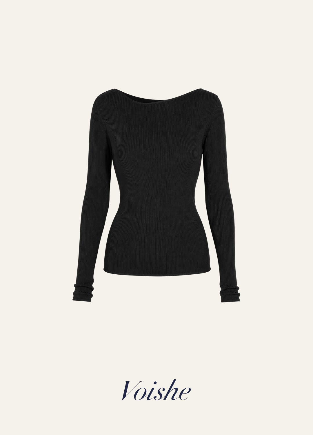 Джемпер Off-shoulder из экстратонкой шерсти мериноса - Чёрный
