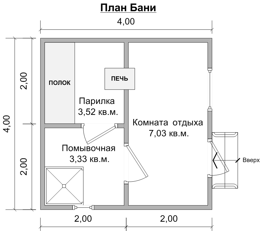 Баня из бруса чертежи