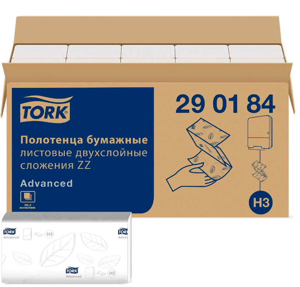 Полотенца tork zz h3. 290184 Торк полотенца бумажные. Tork листовые полотенца Singlefold сложения ZZ 290184. Tork h3 Advanced. Листовые полотенца Tork Singlefold сложения ZZ Advanced белые, н3 2/200/20.