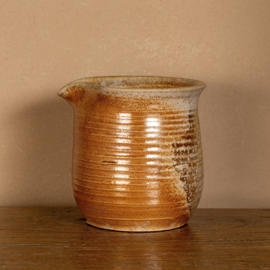 Гундаобэй сливник Нисин Тао дровяного обжига с пепельной глазурью