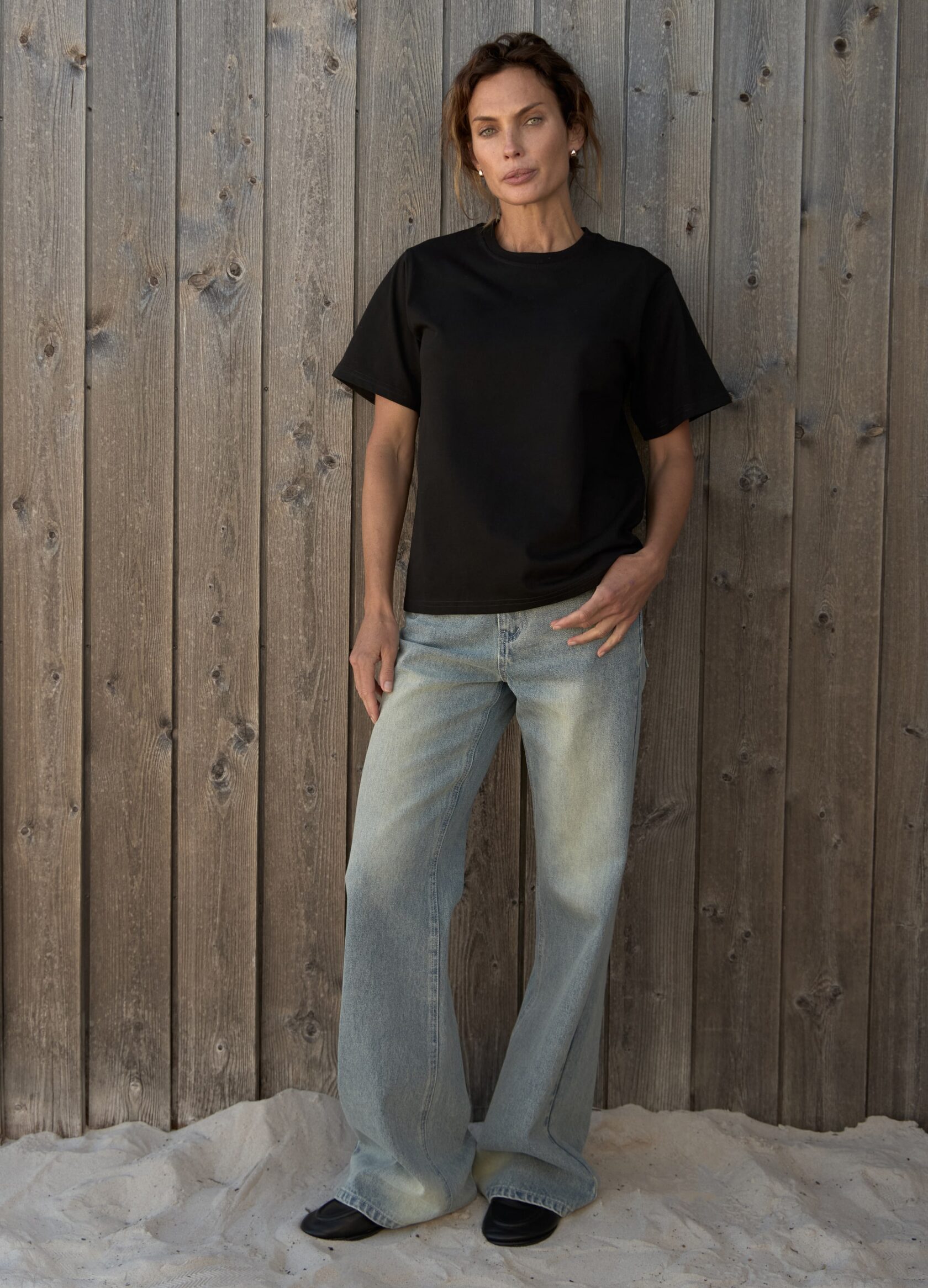 

Футболка базовая из плотного хлопка - Чёрная, Black;чёрный