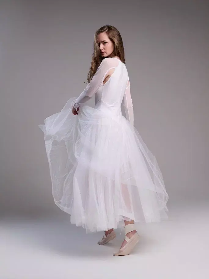 Платье Ла-Ла белое - M - Белый