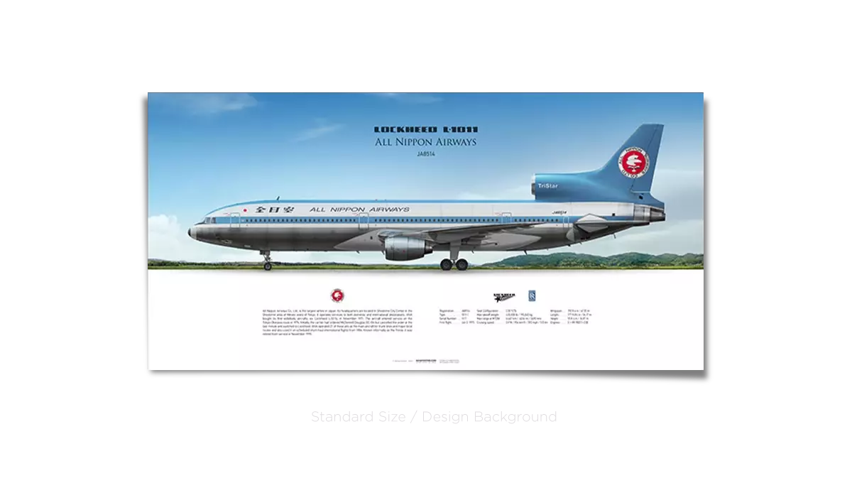 All Nippon Airways Lockheed L-1011 JA8514 | Aviaposter
