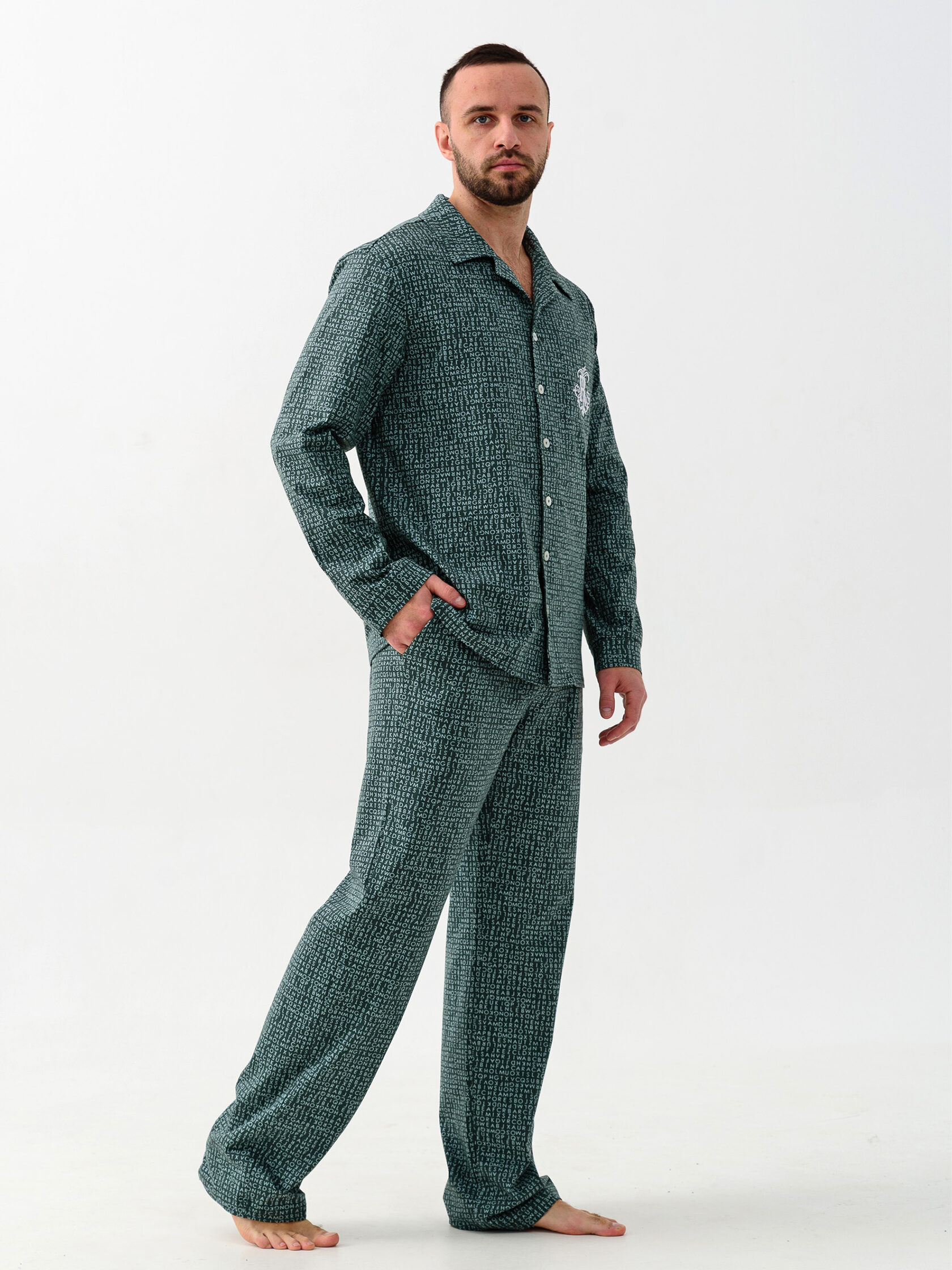 
Пижама мужская "Матрица" (классическая)