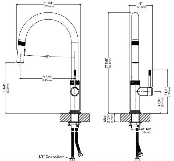 Кухонный смеситель Kraus KPF-2654BG - изображение 11