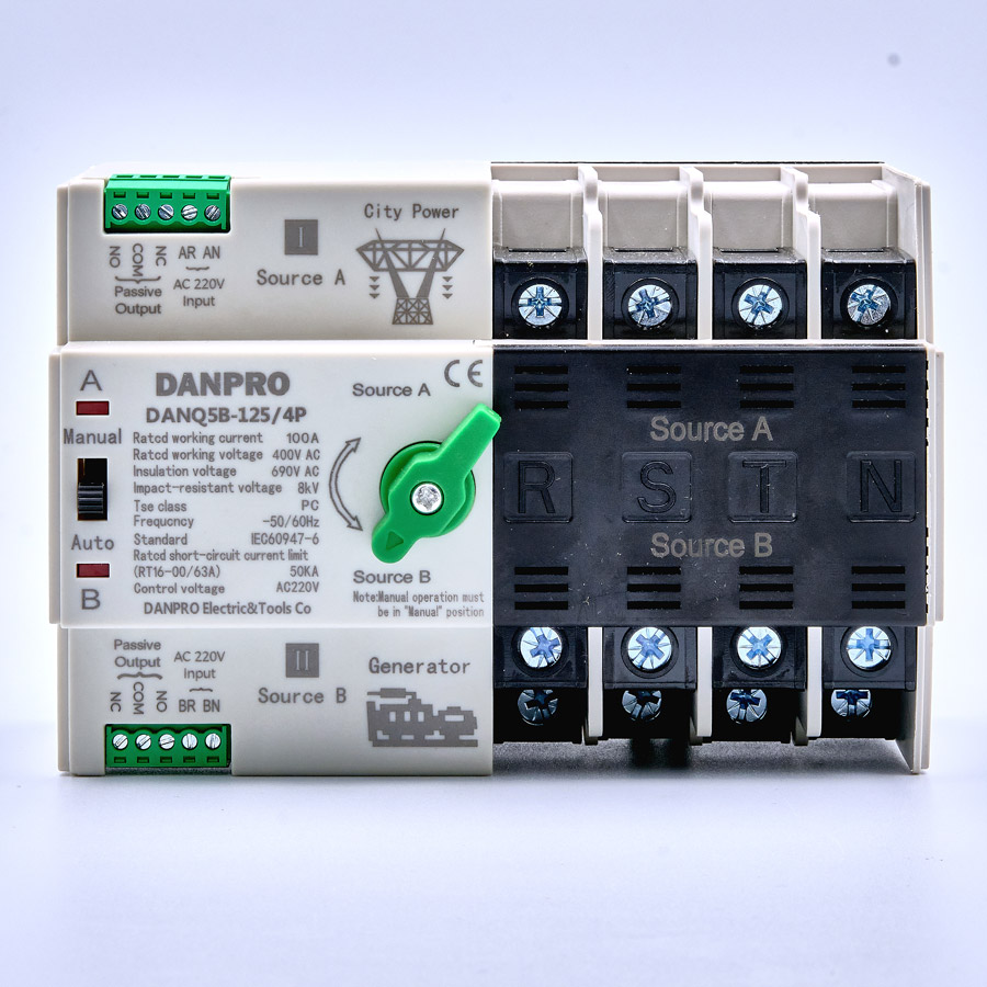 Устройство автоматического ввода резерва DANPRO DANQ5B-125/4P - DANPRO