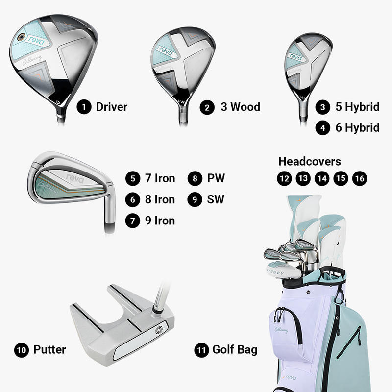 Комплектация Callaway Reva 11-Piece Peach/Surf