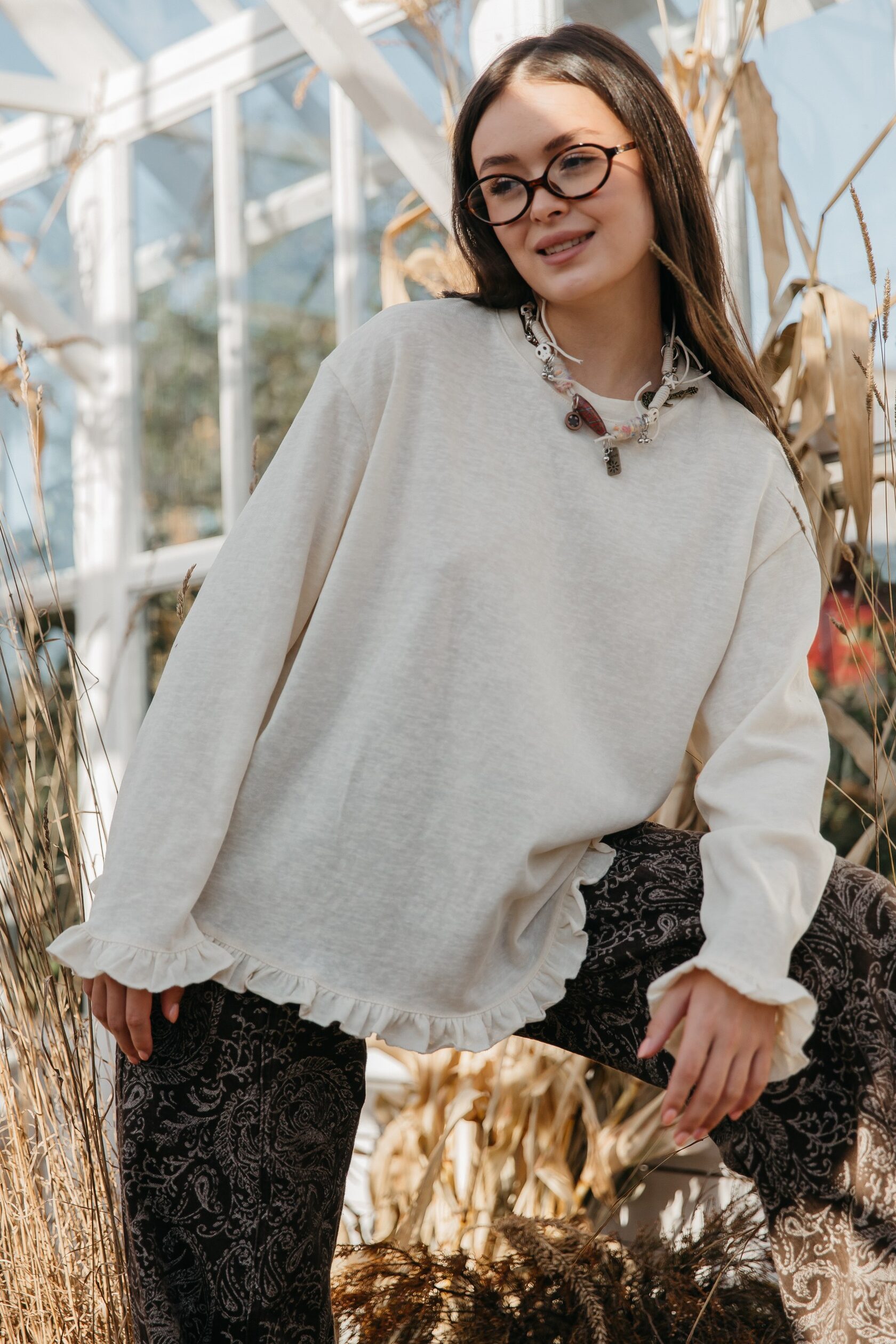 Лонгслив «Утро в рюшах»