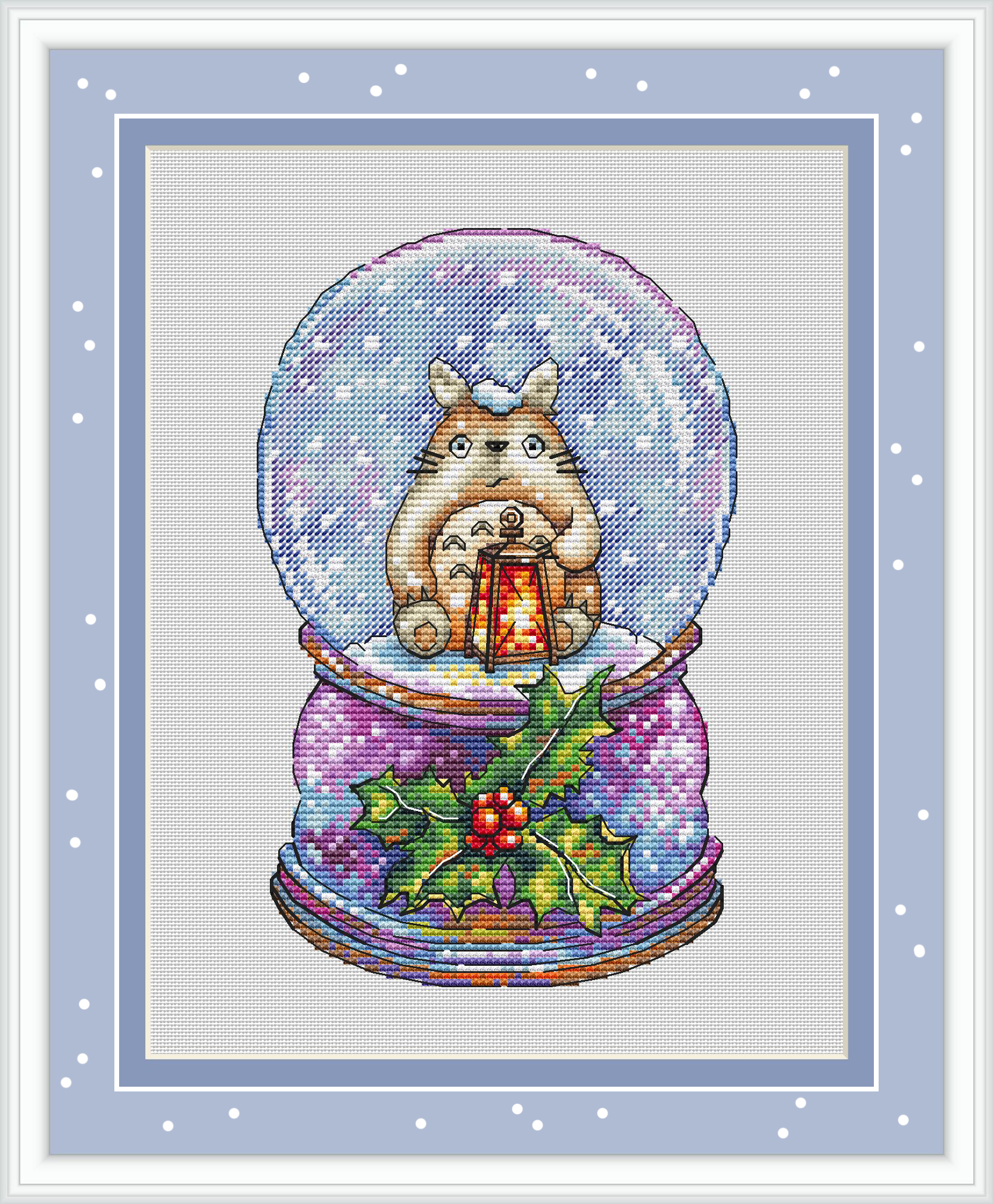 Snow Globe Cross Stitch Pattern