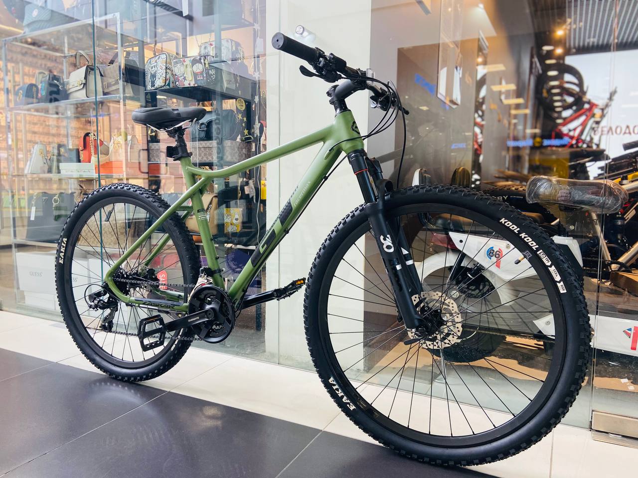 Велосипед горный скоростной GT511 24s 29'' зеленый - Time Try