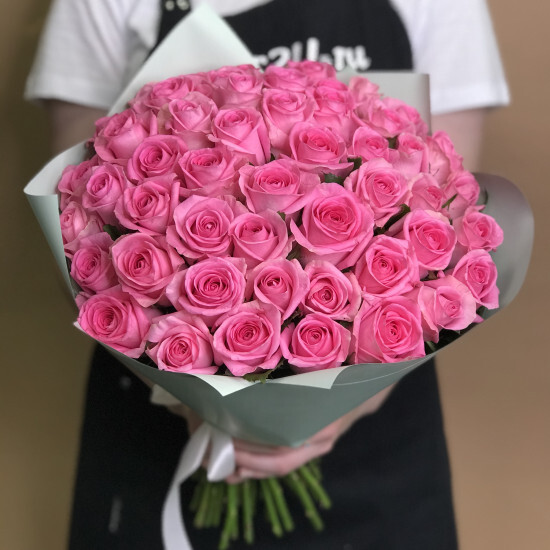 Roses 51 pcs pink