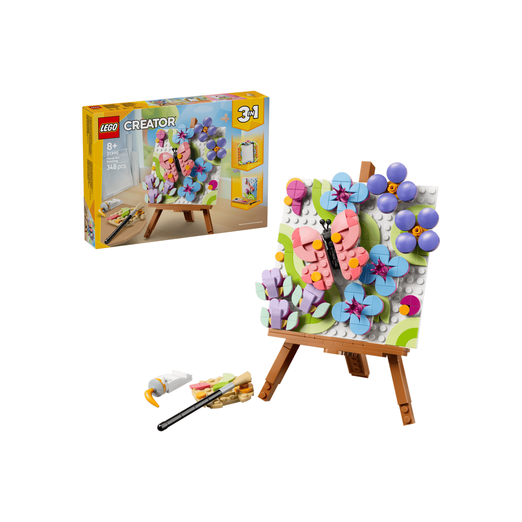 LEGO Creator Цветочная картина 31390 на мольберте