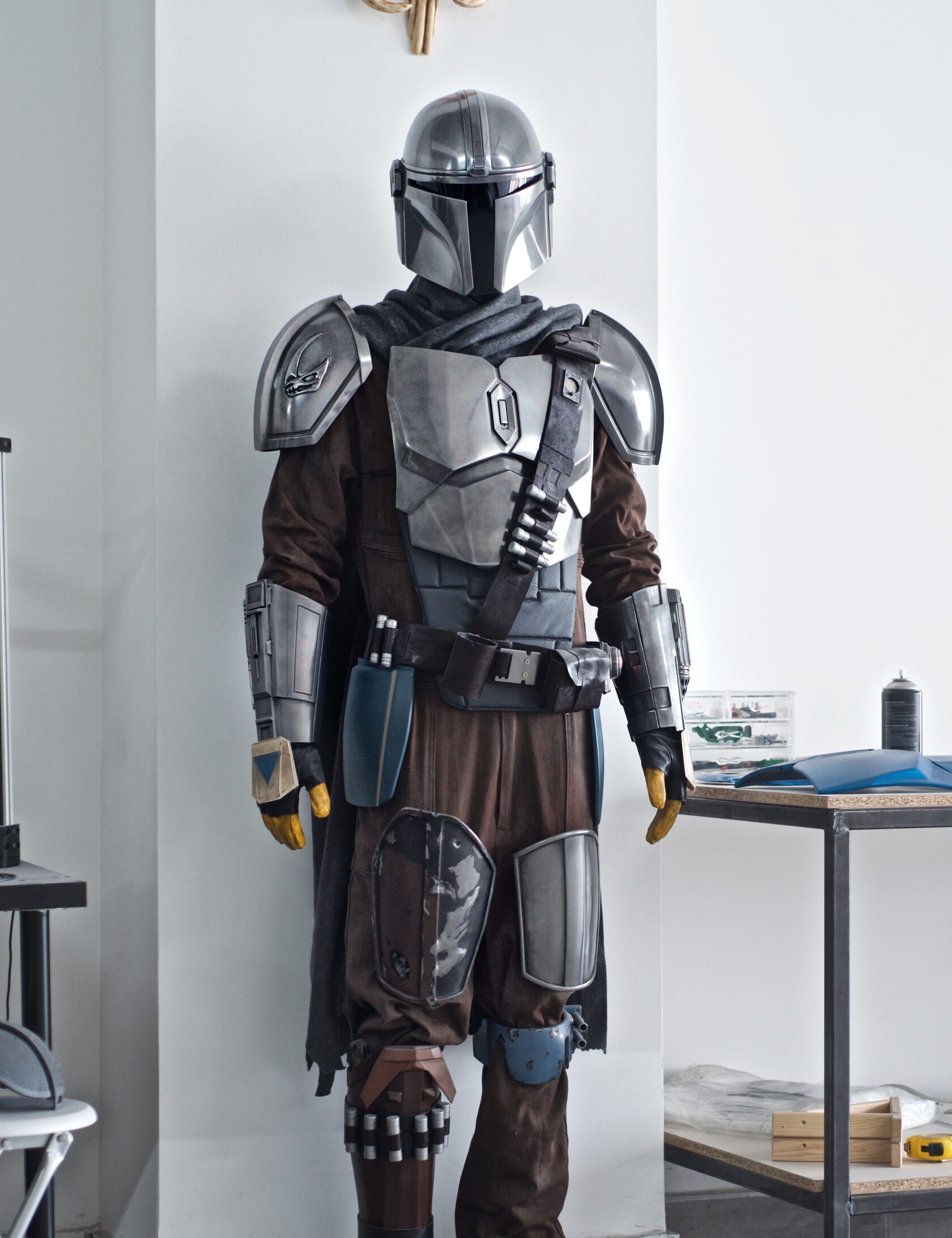 Cold Metal Cast Mandalorian Beskar Armor