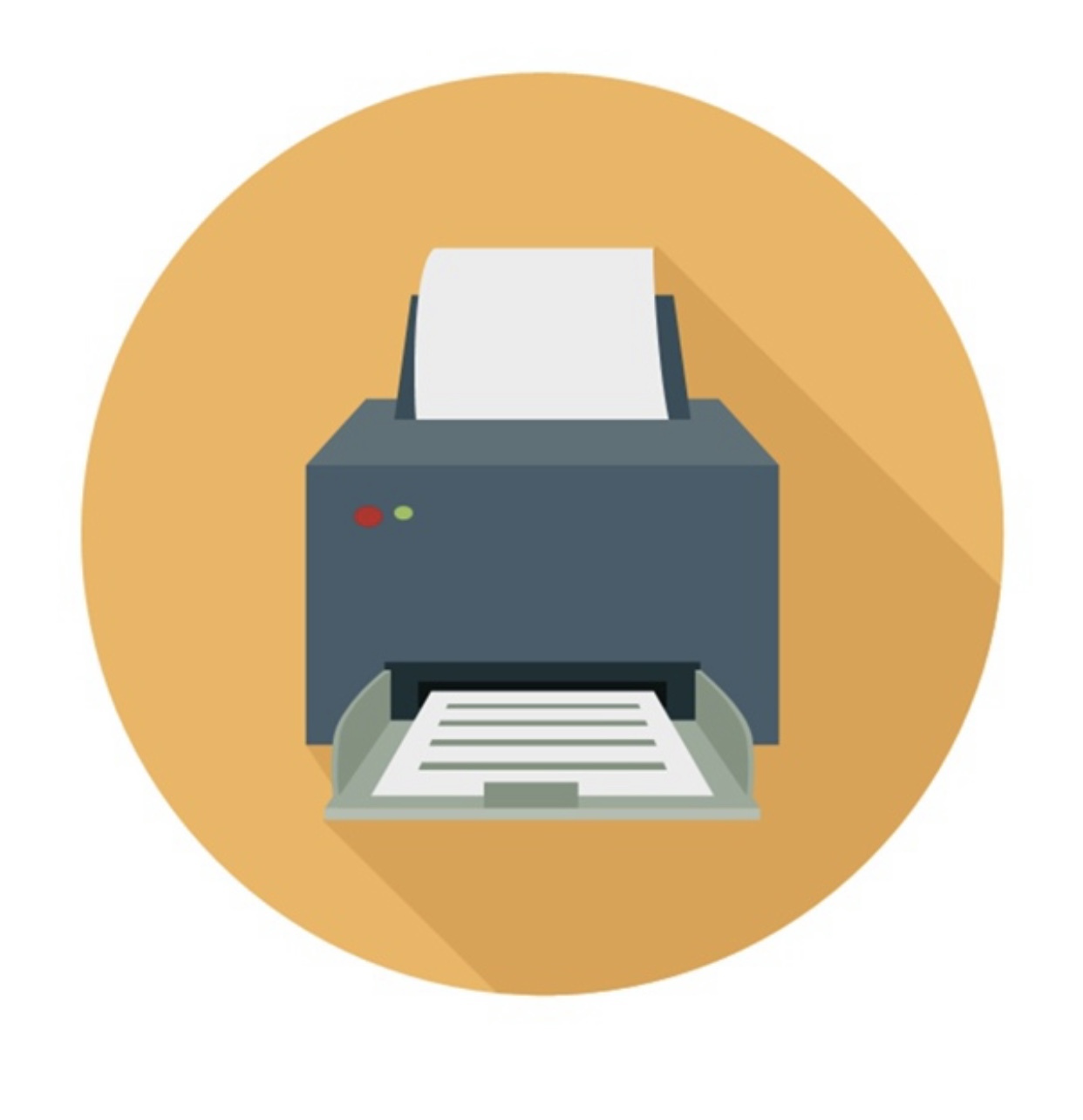 Значок ксерокопии на принтере