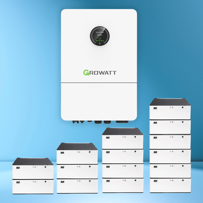 Трёхфазный Источники бесперебойного питания 15 кВт Growatt WIT 15K-HU + LiFePO₄ до 76.8 кВт⋅ч