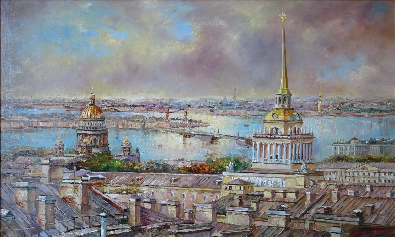 Картина «Кораблик над городом» - Рычков Алексей