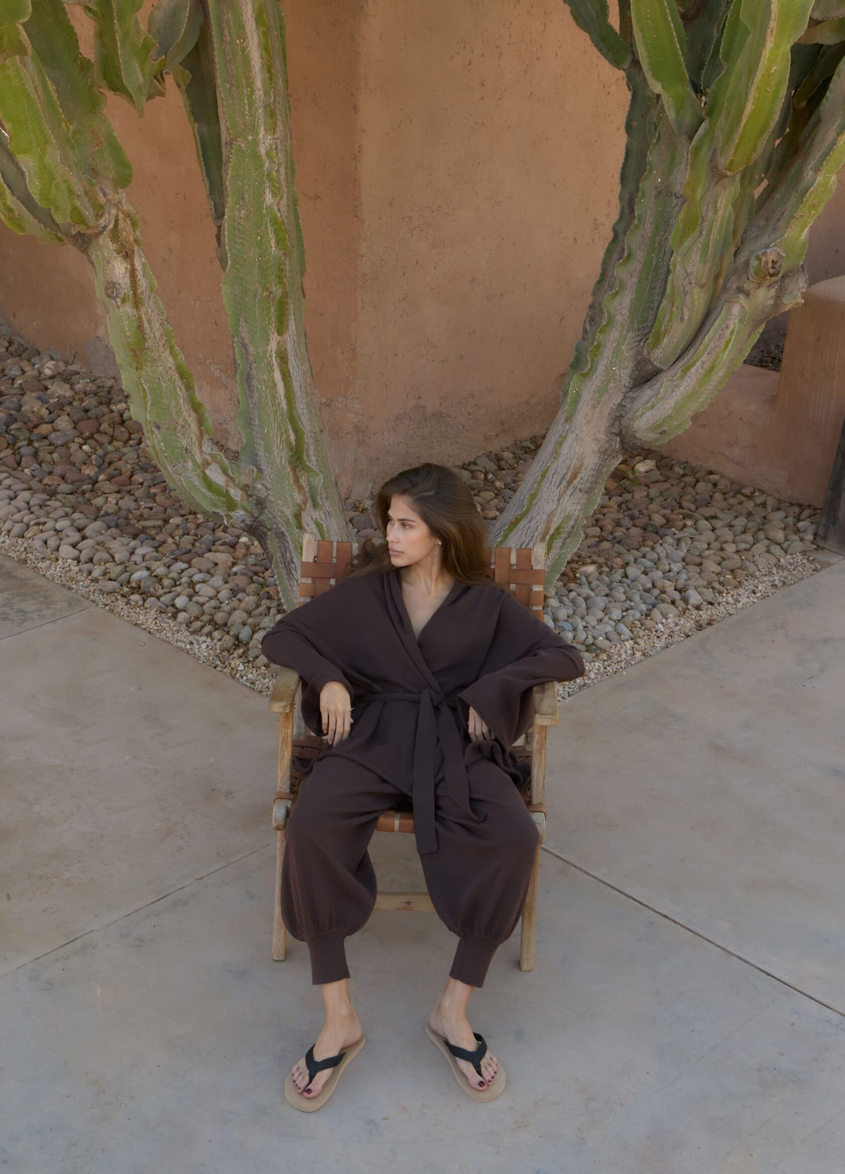 

Вязаный комплект Dune: кардиган + шаровары - Коричневый, Chocolate;коричневый