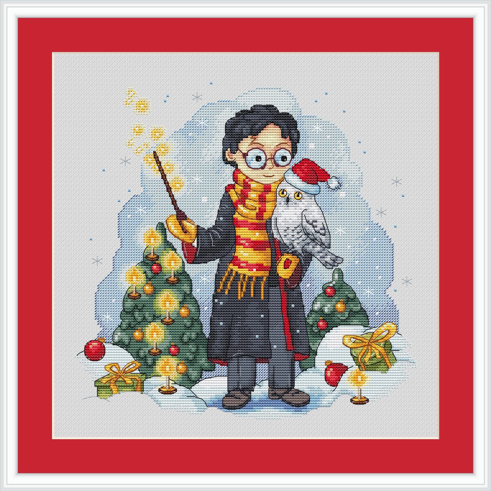 HP and Christmas Cross Stitch Pattern
