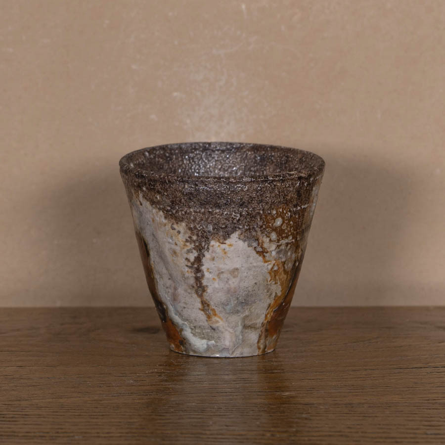 Чашечка Дэхуа дровяного высокотемпературного обжига с пепельной глазурью