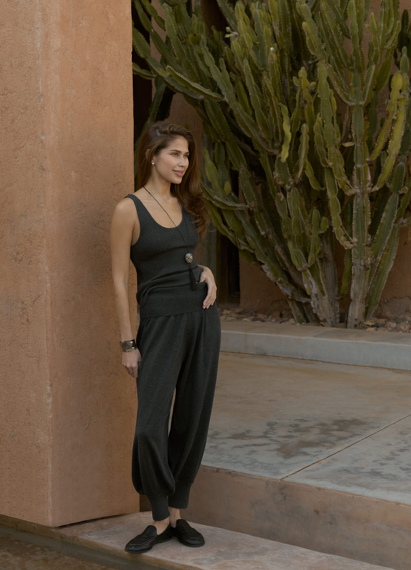 

Вязаный топ Medina из мерсеризованного хлопка - Серый, Rich grey;серый