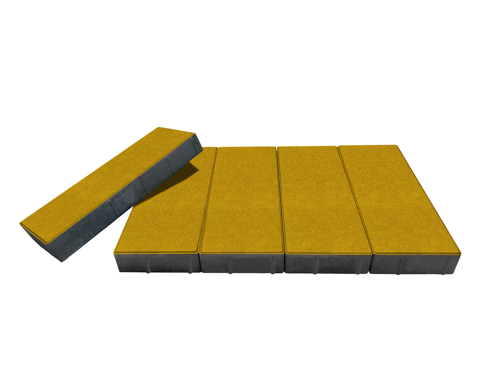 Тротуарная плитка "Прямоугольник 500х200" 2210-05 Желтая. Заказать ...